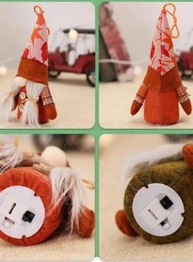 Lighted Fall Gnomes 2pcs Thanksgiving Lighted Plush Gnome