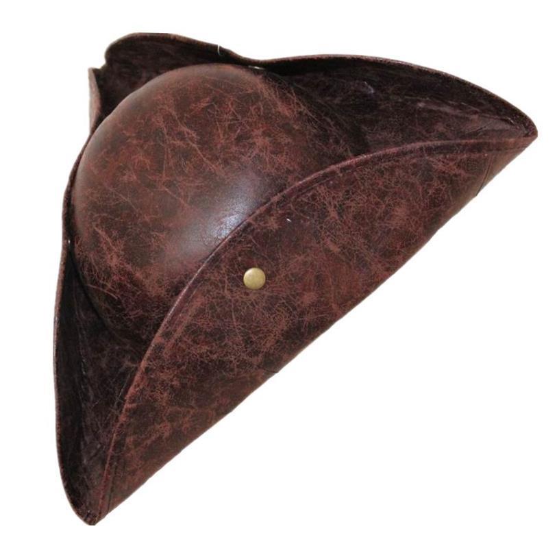 Pirate Tricorn Hat 加勒比海盗三角帽彷皮革海盗杰克船长帽