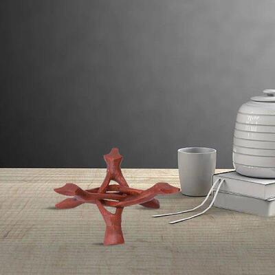 Hand Carved Wooden Tripod Stand Room Decor Holder For