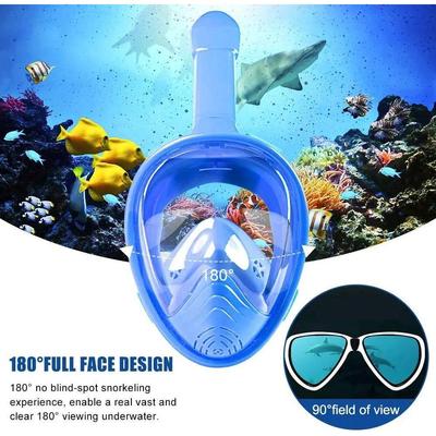 Full Face Kids Snorkel Mask Snorkeling Gear Diving Marsk wit