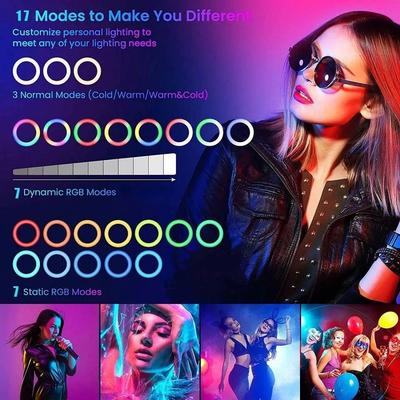 Selfie Ring Light RGB Fill LED RingLight Selfie Lamp Photogr