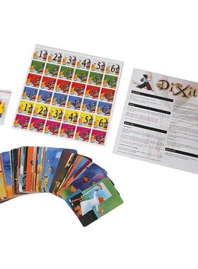 84Pcs English Board Games Dixit Expansion Board Game Base Ca