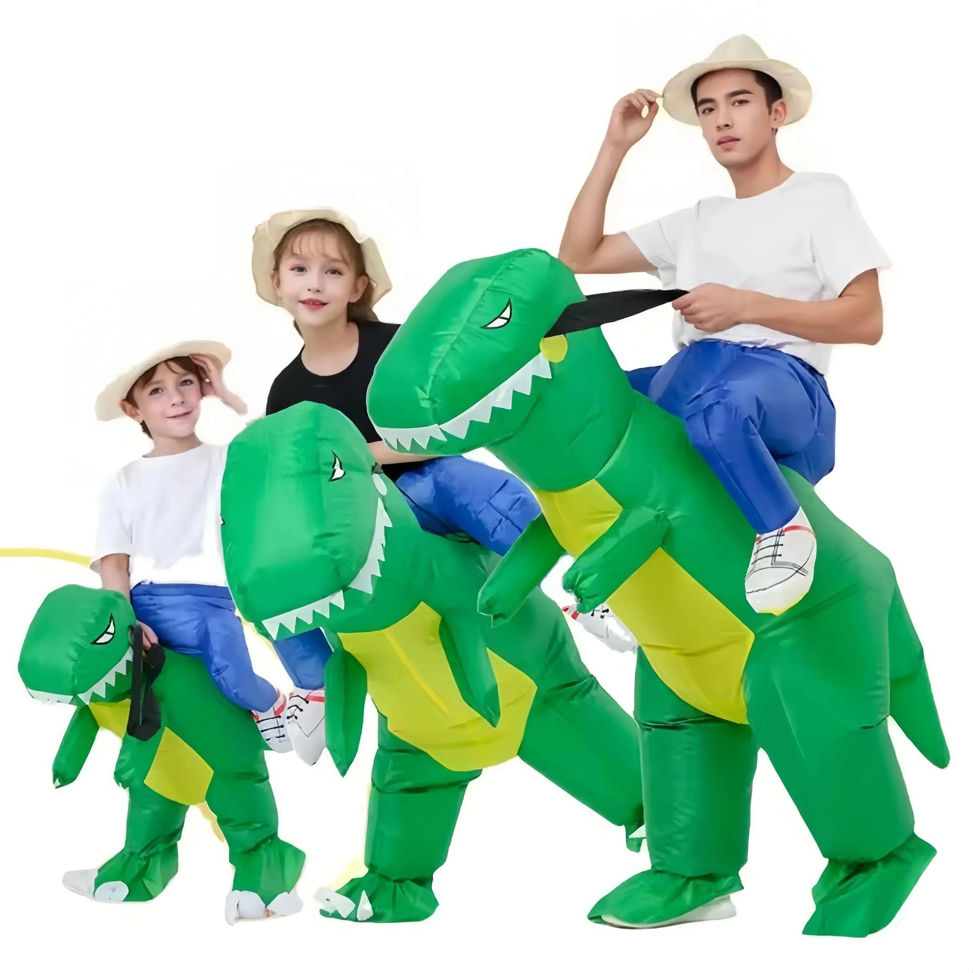 Dinosaur Inflatable Costume Riding Jumpsuit Cosplay Dino Fun