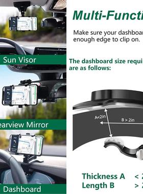 Car Phone Holder Stand Universal Dashboard Car Clip Mount GP