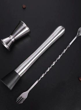 4 Pcs Cocktail Shaker Drink Making Tool Mixologist Barware