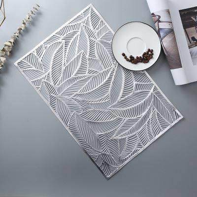 Rectangular insulation placemat Hollow Western table mat餐垫