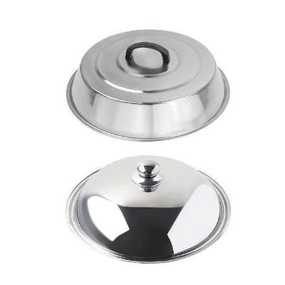 Stainless Steel Lid for Wok and Griddle, 36cm Cookware Cover