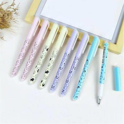 Erasable Gel Pen Blue black ink 0.38mm Kawaii Pens Refill