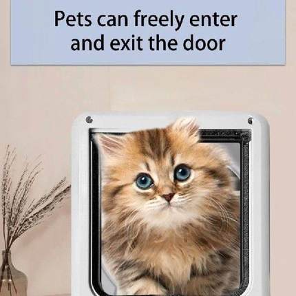 Security Dog Flap Door Cats House Flap Door Easy Use Four