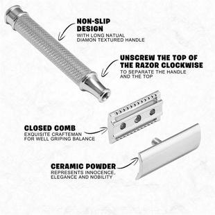 Premium Single Blade Safety Razors, Double Edge Razor Blade,