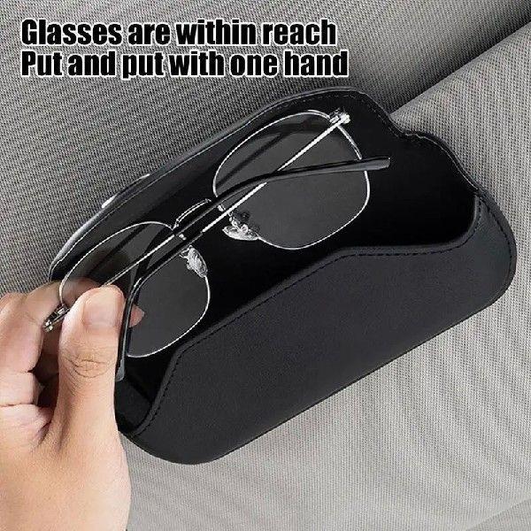 Sun Visor Sunglasses Holder Car Glasses Case Holder Car