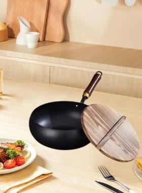 Nonstick Wok, Chinese Wok, Flat Bottom Cookware Stir Fry