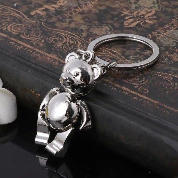 R3MA Metal Movable Bear Keychain Nice Car for Key Ring