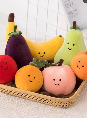Simulation Cuddly Breakfast Plushie Doll Toy Fruit Stuffed F