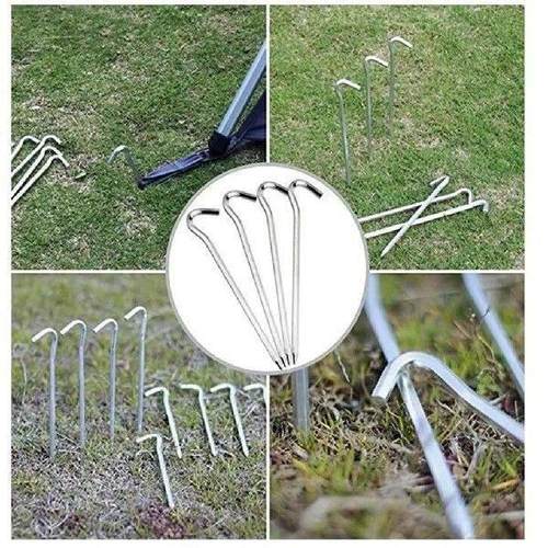 7-shaped Tent Pegs Aluminum Alloy Ground Nail Camping Tent