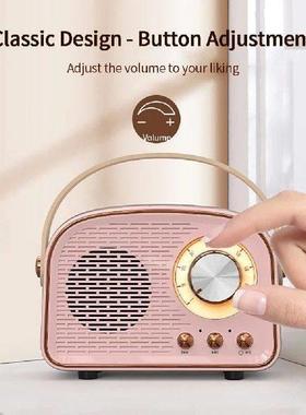 Retro Bluetooth Speaker Cute Mini Speaker with FM Radio
