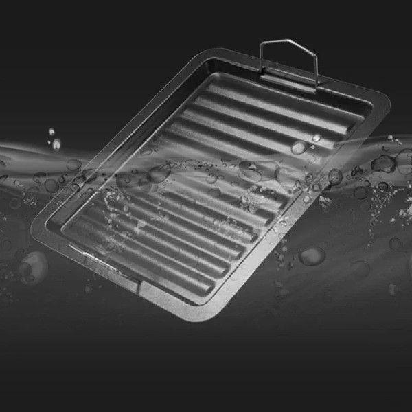 BBQ Grill Plate Pan Grill Pan Cooking Cast Iron Pizza Plate