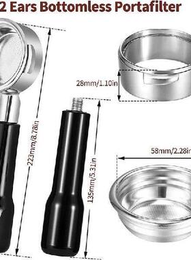58mm Bottomless Portafilter 2 Ear Espresso Portafilter with
