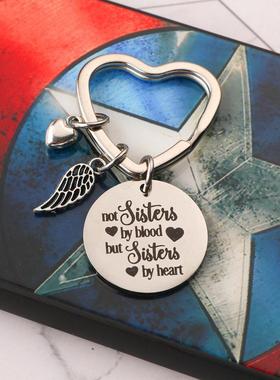 best friends keychain keyring friendship sister jewelry gift