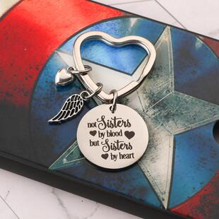 best friends keychain keyring friendship sister jewelry gift