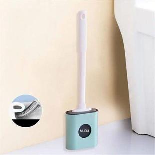 Flat With Holder Brush Removable Toilet Set Long Silicone