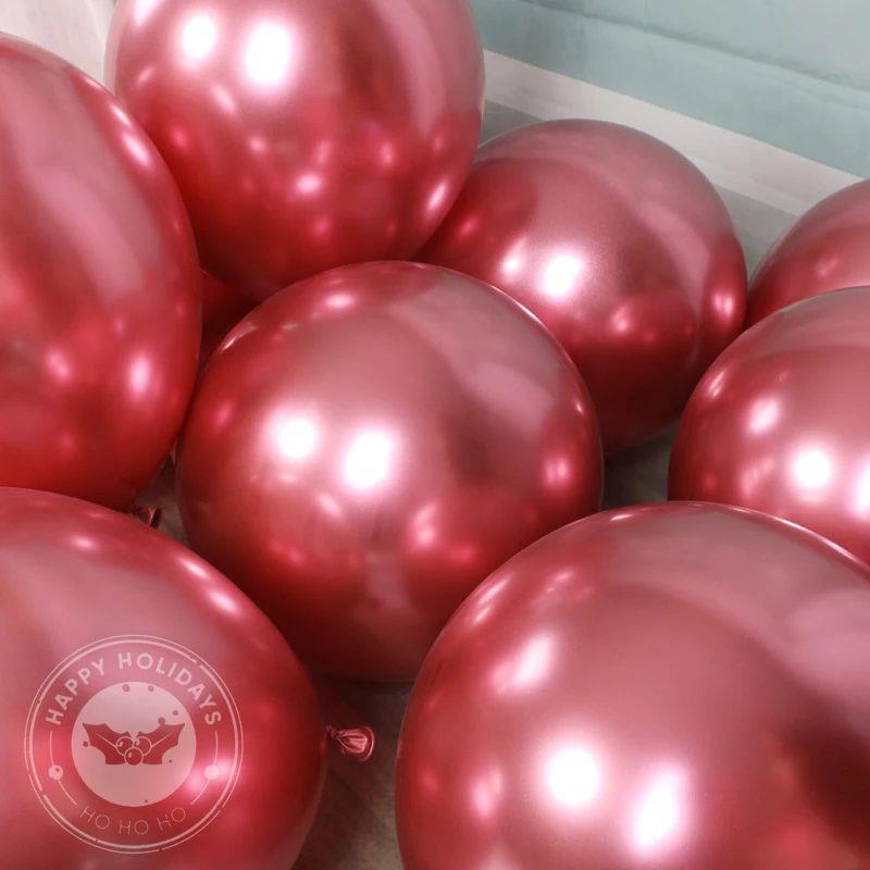 30pcs Very Beautiful Metallic Balloons 5/10/12 Inch Gold Sil