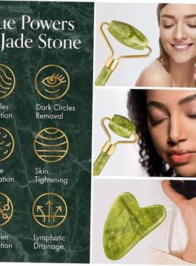 Face Massager Roller Gua sha Jade Store Scraper Roller massa