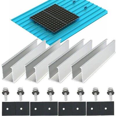 Solar Panel Module Bracket Rail Trapezoidal Roof PV Mount