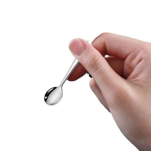 5Pcs Mini Spoon Chinese Style Stainless Steel Coffee Tea