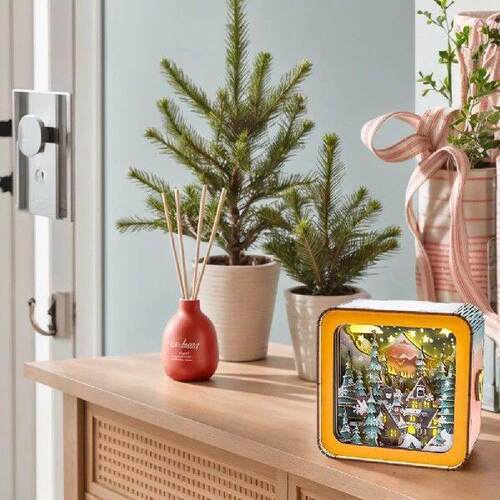 3D Wooden Puzzles Nightlight W/Touchable Switch Table Lamp