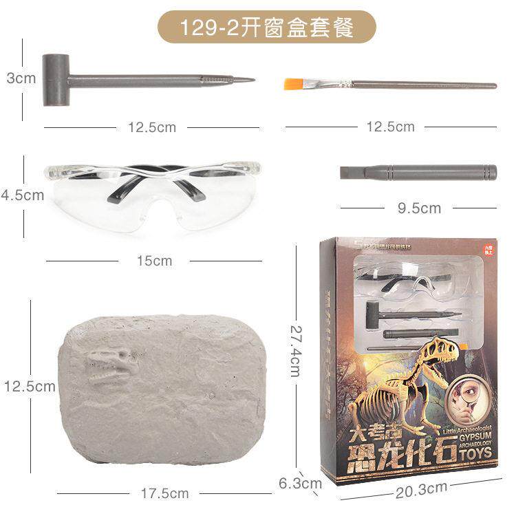 Dinosaur Fossil Archaeological Digging Toy Skeleton Assembl