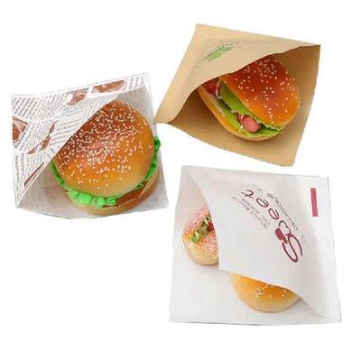 100pcs 15x15cm Sandwich Donut Bread Bag Biscuits Doughnut