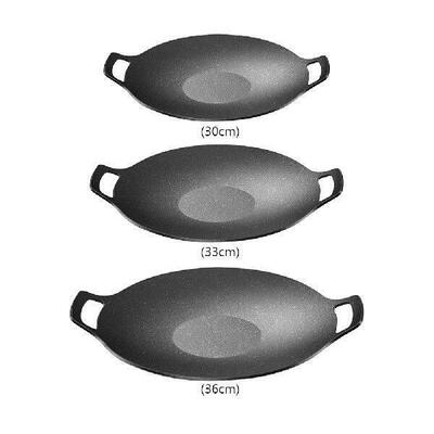 Household Frying Pan Portable Cooking Frying Pan Binaural