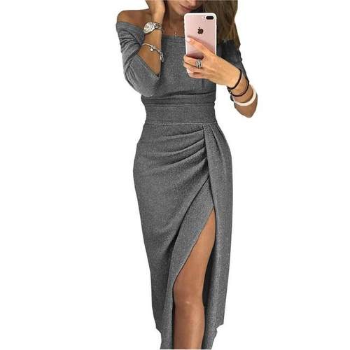 Female Long sleeve Women Dresses Evening Gown party dress女