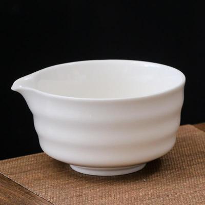 Matcha bowl with spout ceramic tea set 抹茶碗带嘴陶瓷茶具