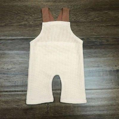 Adorable Beanie and Back Strap Overalls Set Baby Shower