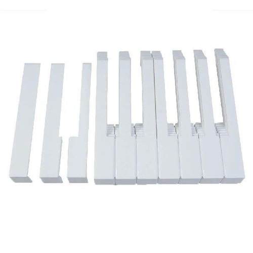 52pcs Piano Repair Key Set White ABS Plastic DIY Pianos