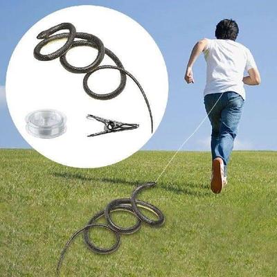 Fake Snake Toy with String and Clip Snake on A String Prank