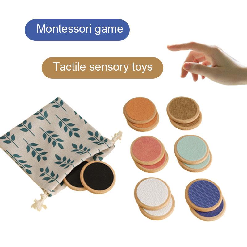 Children Montessori Sensory Toys Tactile Board Matching Game