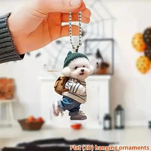 Creative Car Hanging Ornaments Puppy Man Backpack Gifts for