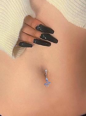 Faux Fake Belly Ring Snake Fake Belly Piercing Clip on Umbil