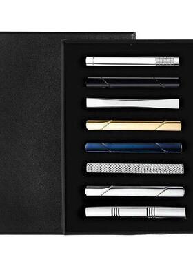 31BB 8Pcs Gentleman Tie Clip Assortment Alloy Construction