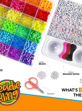 Acrylic Pony Beads Kit For Jewelry Making DIY Charm Bracelet