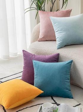 Throw pillow sofa back cushion cover velvet Pillow case