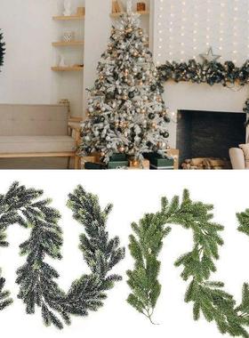 2m Xmas Garland Decorations Holiday Mantles Fireplaces