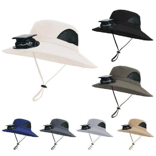 Wide Brim Solar Fan Hat Outdoor Fishing Hat UV Protection