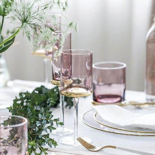 Electroplated Glass Wine Glass, Wine Glass Cup Champagne