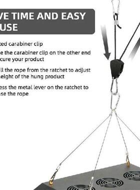 8Pack Ratchet Hangers, Adjustable Rope Hanger, Ratchet