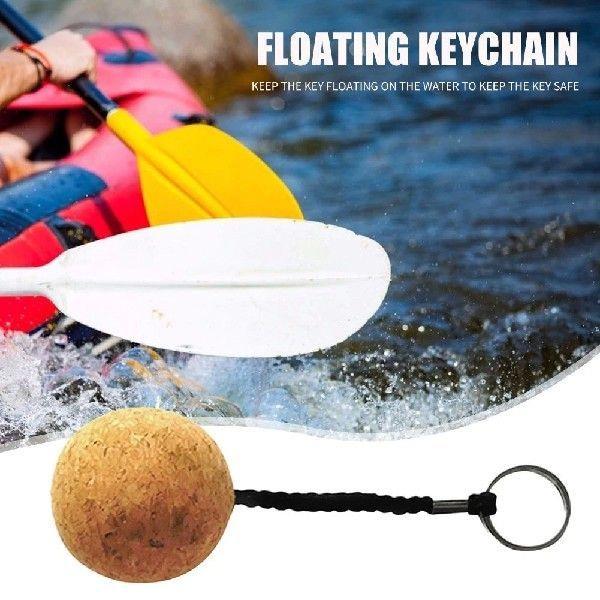 50mm Boat Floating Cork Keyring Water Buoyant Ball Kayak