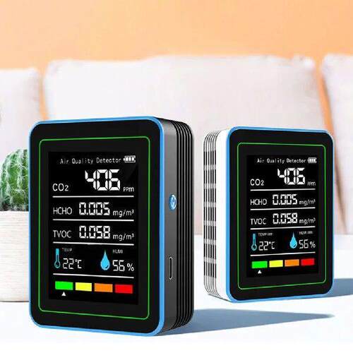 5-in-1 Air Quality Monitor Air Quality Detector Indoor Air